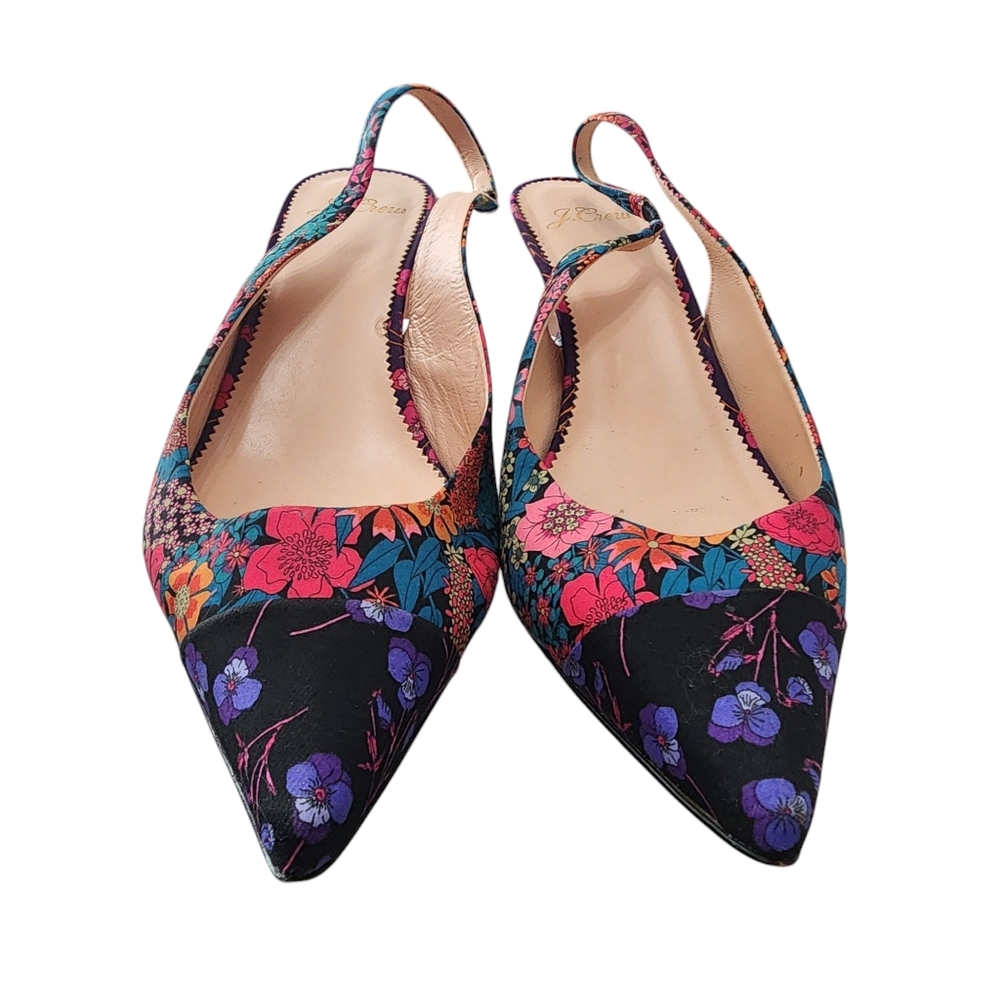 J. Crew Sophia Slingback Pumps In Mixed Liberty Prints View 3